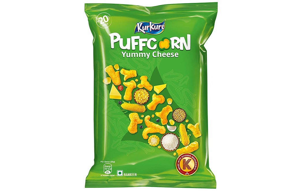 Kurkure Puffcorn Yummy Cheese    Pack  60 grams